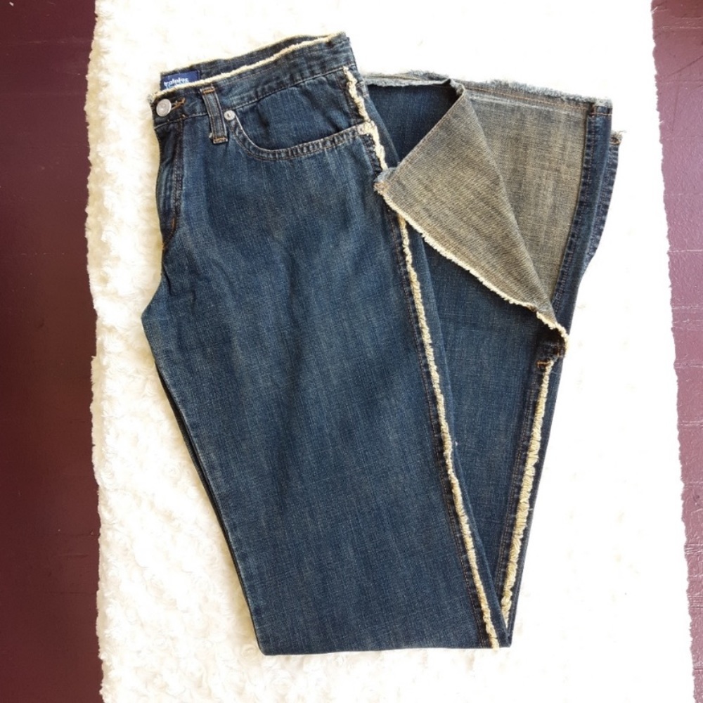 Zara Trafaluc fringe bootcut jeans